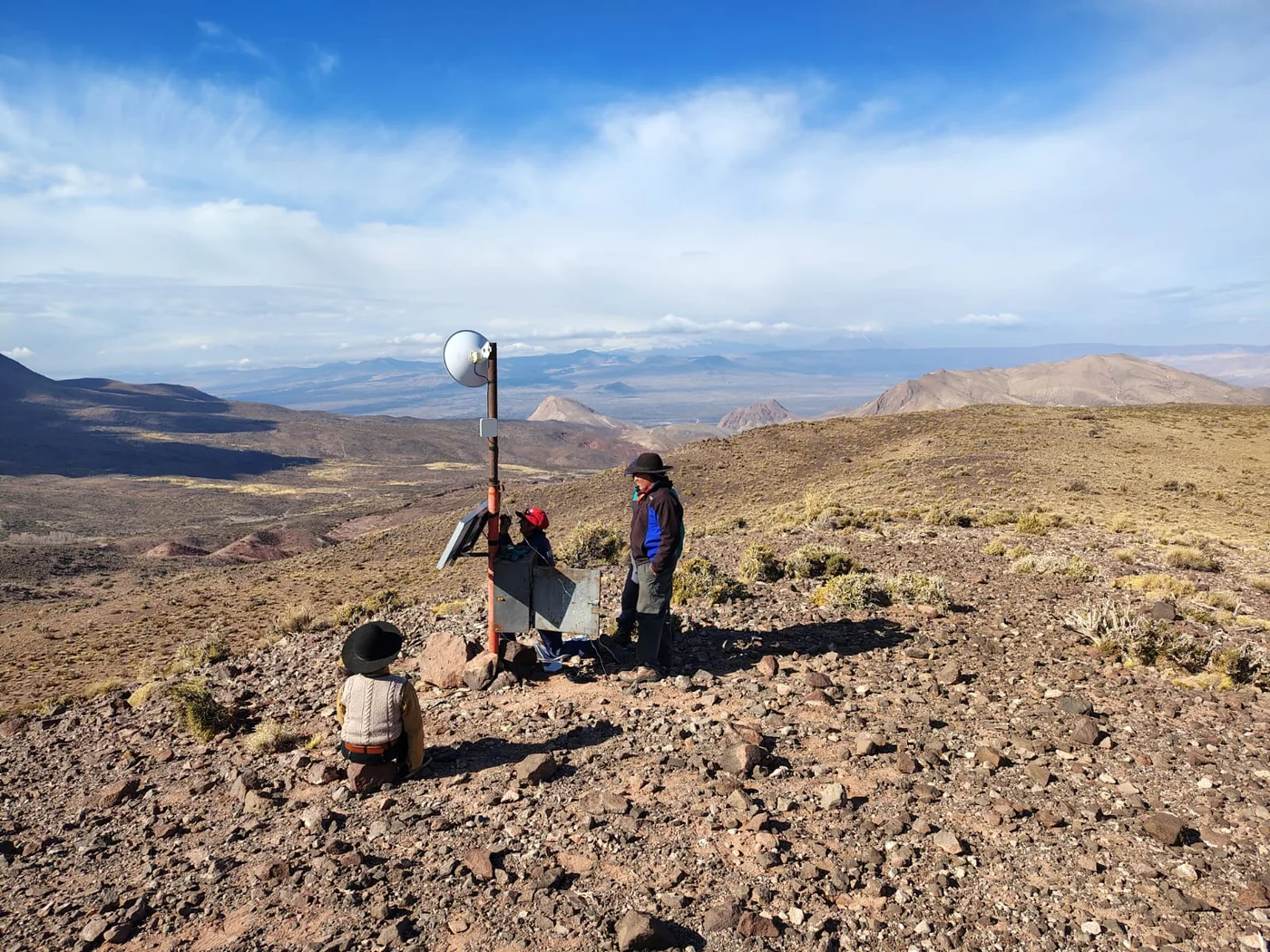 Trabajo de MENDOSUR en una zona remota de monta&ntilde;a