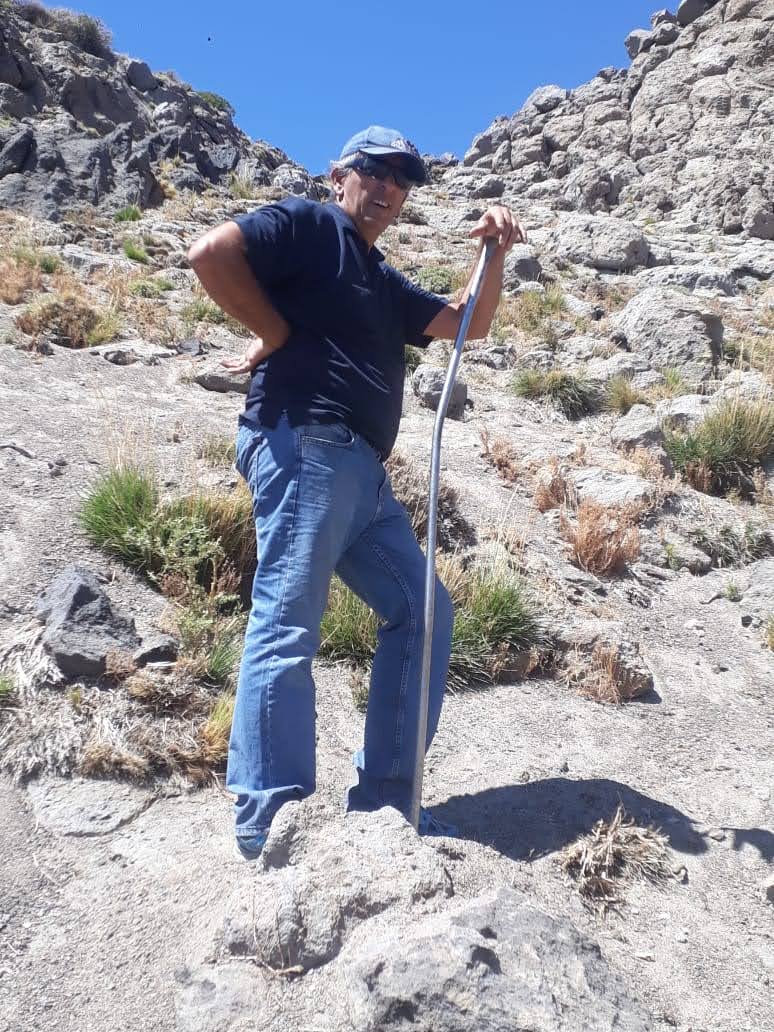 Trabajo en terreno de alta montaña